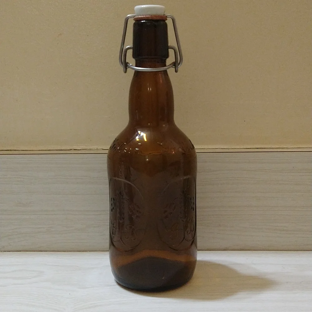 Vintage Empty Porcelain Cork Swing Top Grolsch Lager Beer Bottle